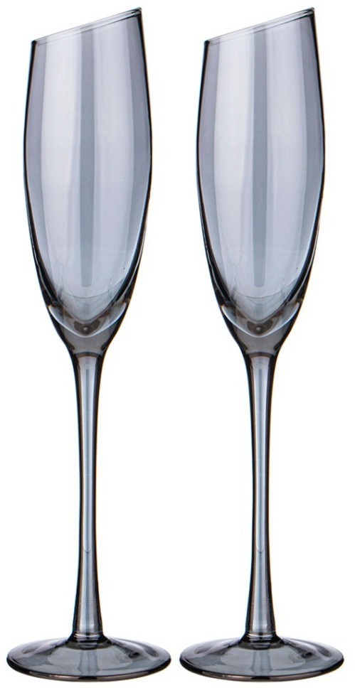 Набор бокалов для шампанского из 2-х штук "daisy blue" 180мл (ударопрочная упаковка) Lefard (887-410)