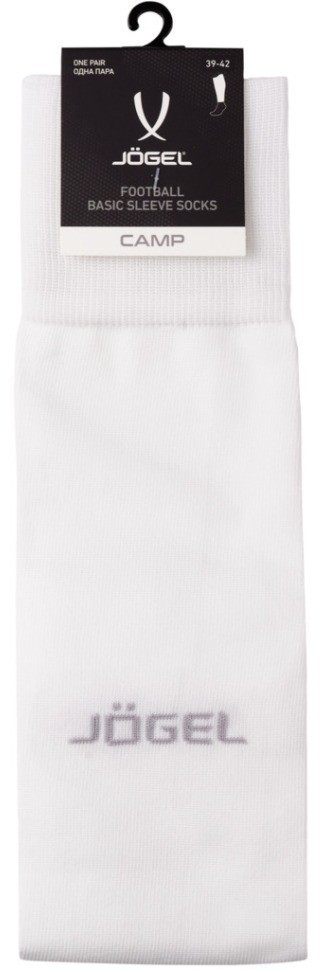 Гольфы футбольные JOGEL CAMP BASIC SLEEVE SOCKS 00, белый/серый (2129131)