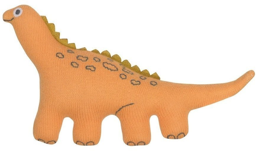 Погремушка из хлопка Динозавр toto из коллекции tiny world 14х8 см (69615)