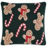 Подушка вязаная с новогодним рисунком gingerman из коллекции new year essential, 45x45 см (79350)