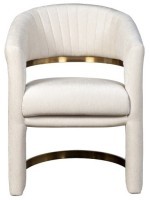 Стул велюр кремовый/матовое золото 67*66*85см (TT-00013512)