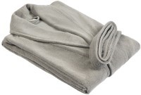 Халат махровый из чесаного хлопка серого цвета из коллекции essential, размер l (75420)