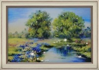 Картина Водная гладь с кристаллами Swarovski (1690)