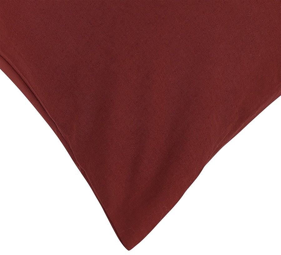 Комплект постельного белья изо льна и хлопка цвета копченой паприки из коллекции essential, 200х220 см (77132)