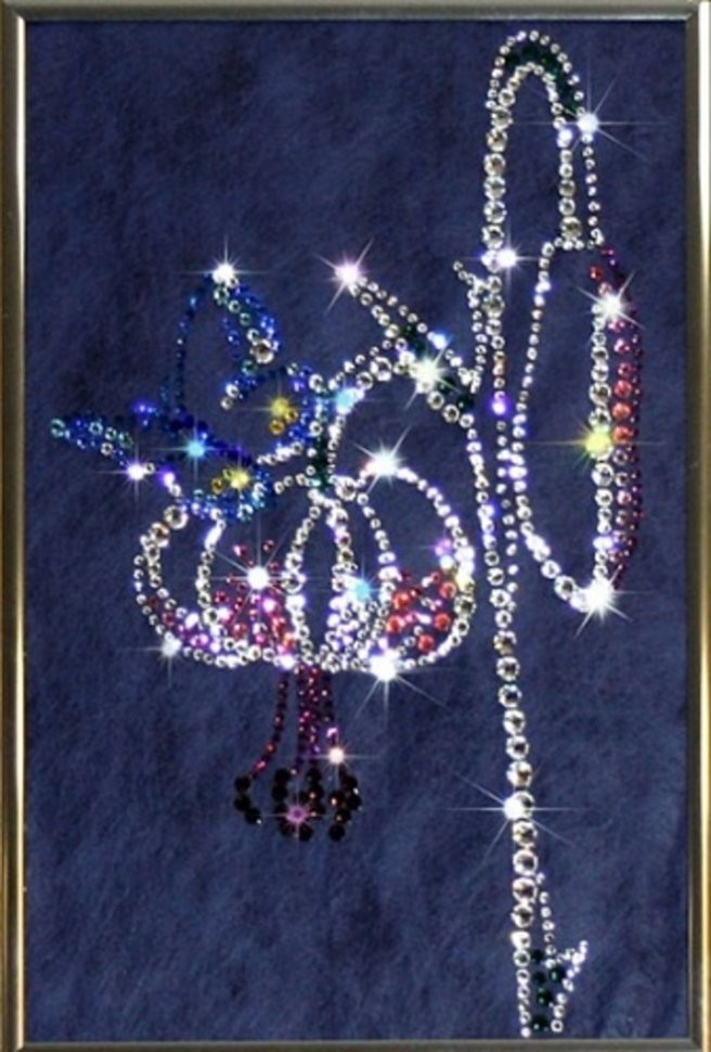 Картина Цветение с кристаллами Swarovski (1307)