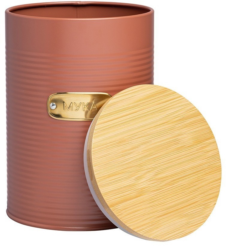 Банка для хранения муки irmel, 2,5 л, терракота (78683)