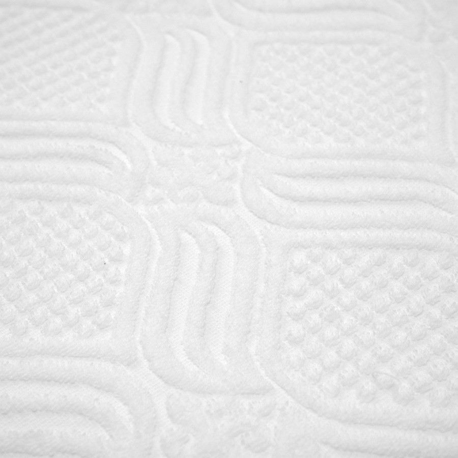 Полотенце для рук белое, с кисточками цвета карри из коллекции essential, 50х90 см (75410)