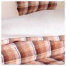 Кпб 2-х спальный "эстет",подод 180х215-1шт, прост 240х240-1шт, нав 50х70-2шт ,шампань+клетка, 100% х SANTALINO (984-926)