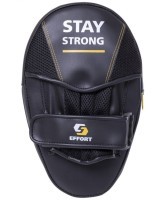 Лапа E602-2 боксерская, кожзам, черный (440009)