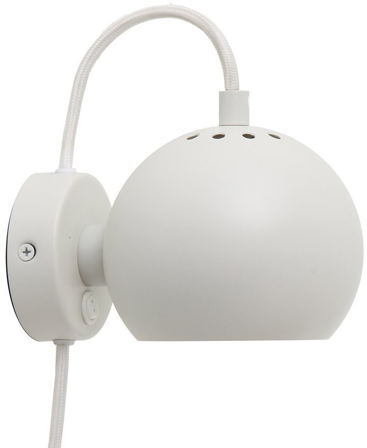 Лампа настенная ball, D12 см, белая матовая (70051)