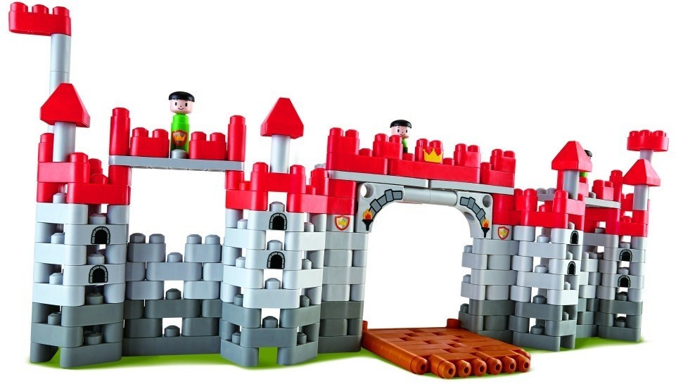 Конструктор детский цветной "Средневековый замок", 310 элементов (760026_HP)