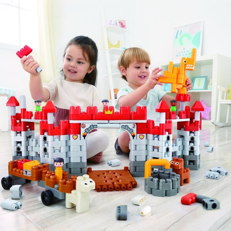 Конструктор детский цветной "Средневековый замок", 310 элементов (760026_HP)