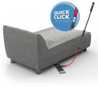 Швабра для мытья пола с телескопической ручкой 160 см, гибкой штангой 40 см и насадкой (70167)