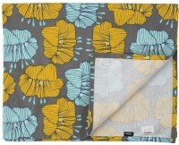 Дорожка на стол из хлопка серого цвета с принтом Цветы из коллекции prairie, 45х150 см (69717)