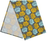 Дорожка на стол из хлопка серого цвета с принтом Цветы из коллекции prairie, 45х150 см (69717)