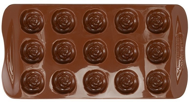 Форма силиконовая для приготовления конфет rose, 11x21 см (70749)