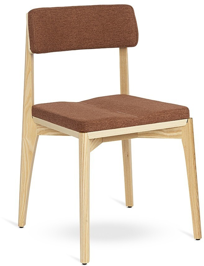 Стул aska, рогожка, ясень/терракота (77801)