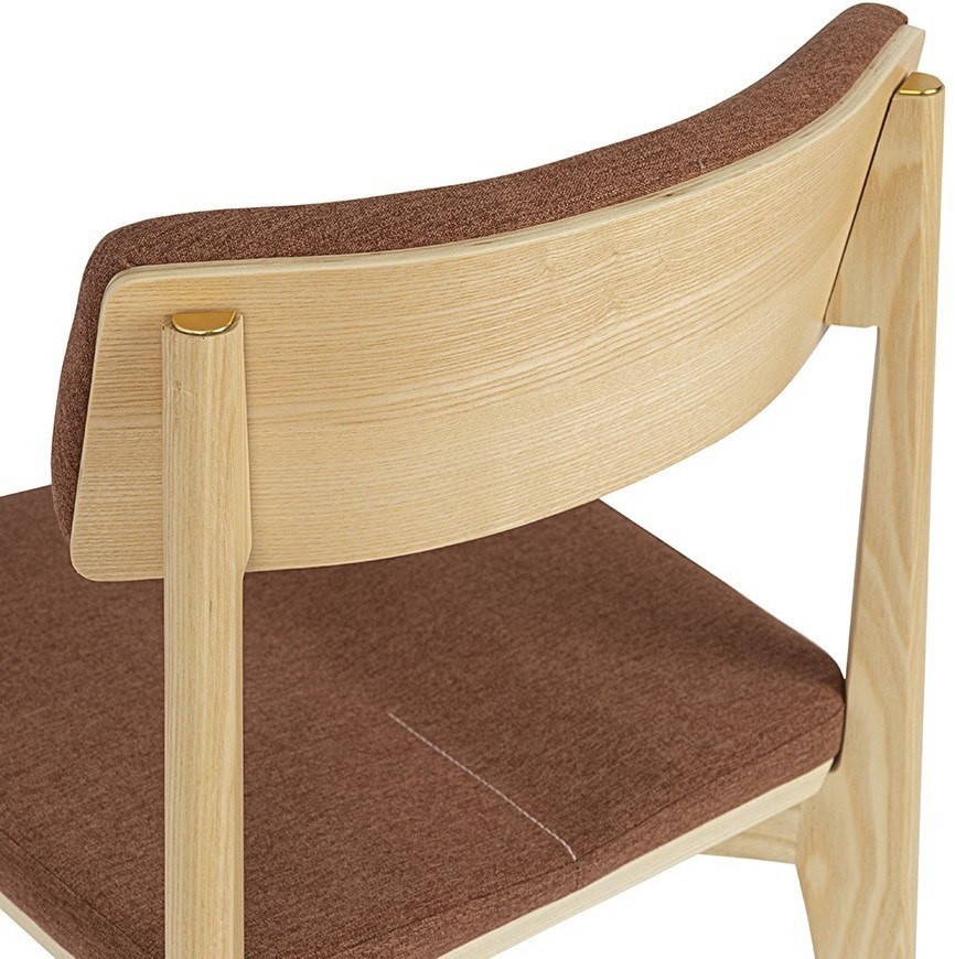 Стул aska, рогожка, ясень/терракота (77801)