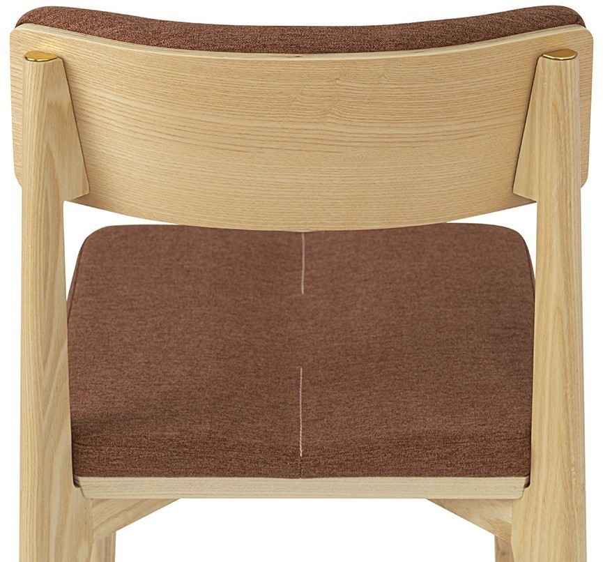 Стул aska, рогожка, ясень/терракота (77801)