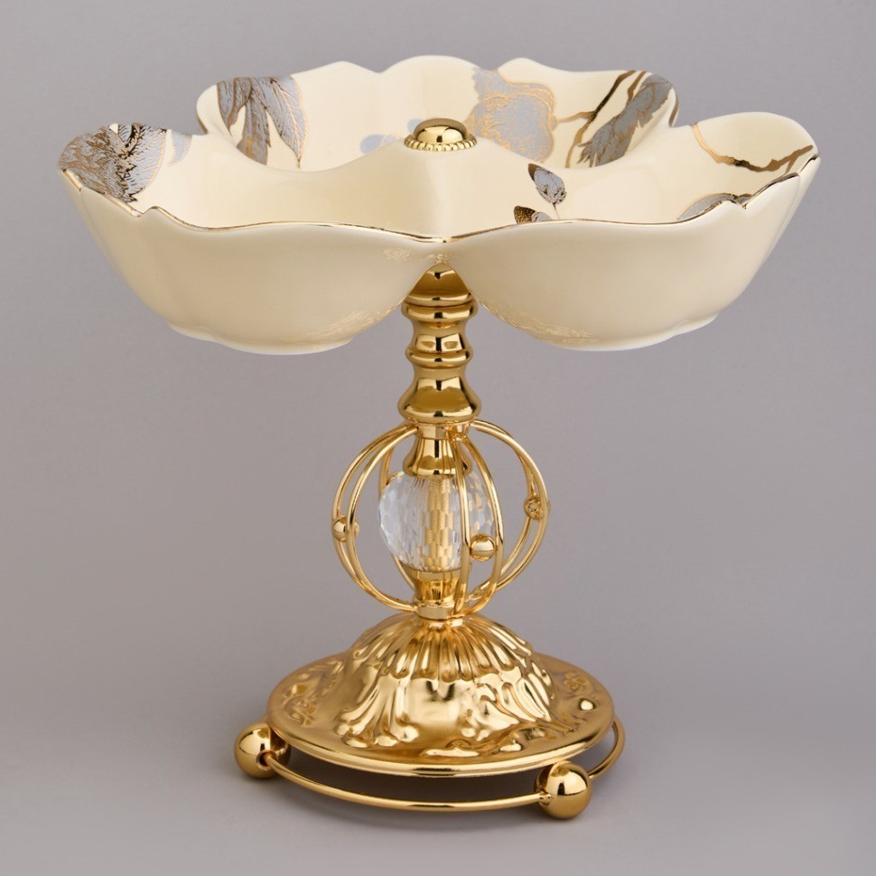 Фруктовница на ножке 25,5*25,5*19 см Lefard (46-1391)