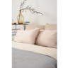 Комплект постельного белья двуспальный из сатина бежевого цвета из коллекции essential (70509)
