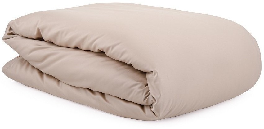 Комплект постельного белья двуспальный из сатина бежевого цвета из коллекции essential (70509)