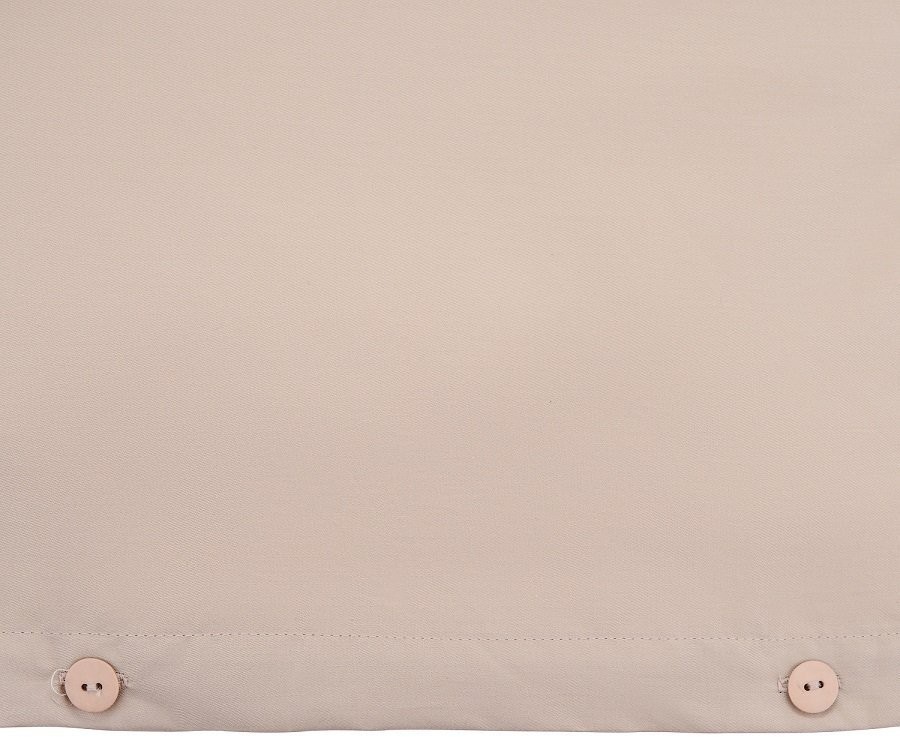 Комплект постельного белья двуспальный из сатина бежевого цвета из коллекции essential (70509)