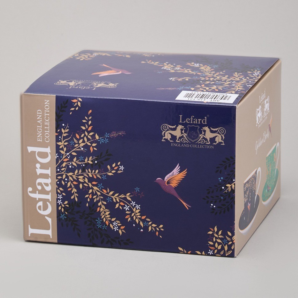Чайный набор lefard "golden birds" на 2 пер. 4 пр. 220 мл (419-131)