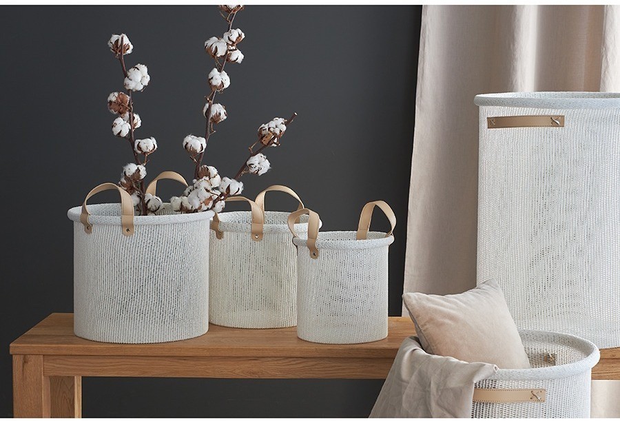 Корзина для хранения sustainable collection, D42х55 см, молочная (78511)