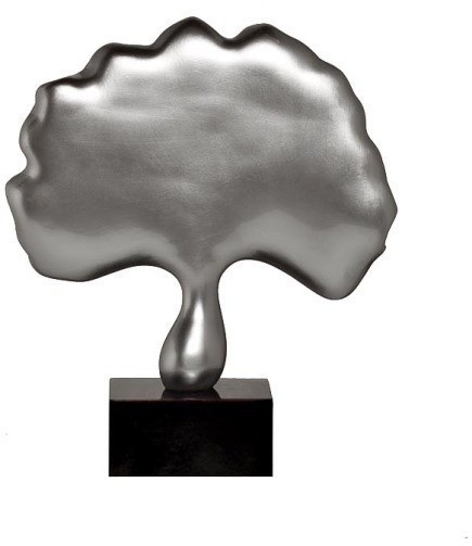 Статуэтка "Лист" черно-серебряная 23х10х27 (TT-00000880)