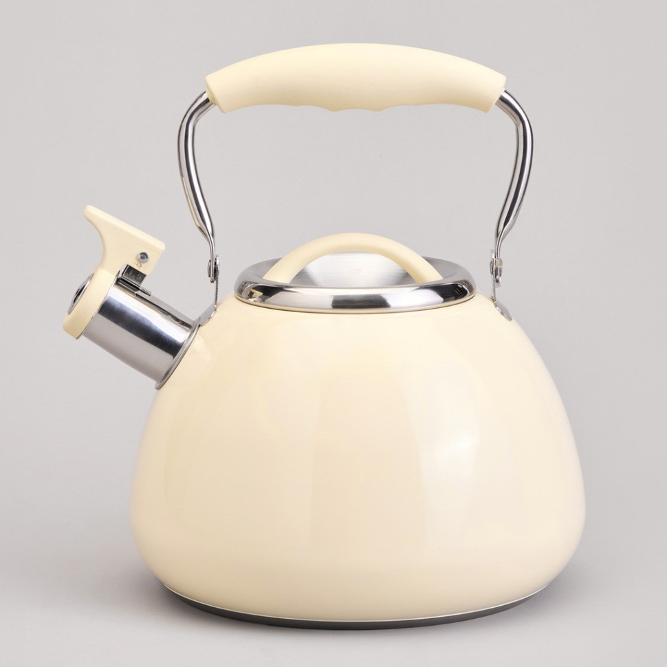 Чайник со свистком и складывающейся ручкой, 2.9л Agness (940-027)