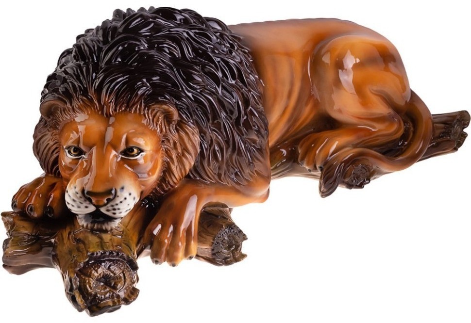Декоративное изделие "лев на коряге" 95*40 см. высота=36 см. Ceramiche Boxer (293-080)
