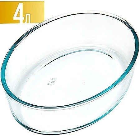 Форма для выпечки 4л 39,3х27,6х6,5см стекло LR (28697)