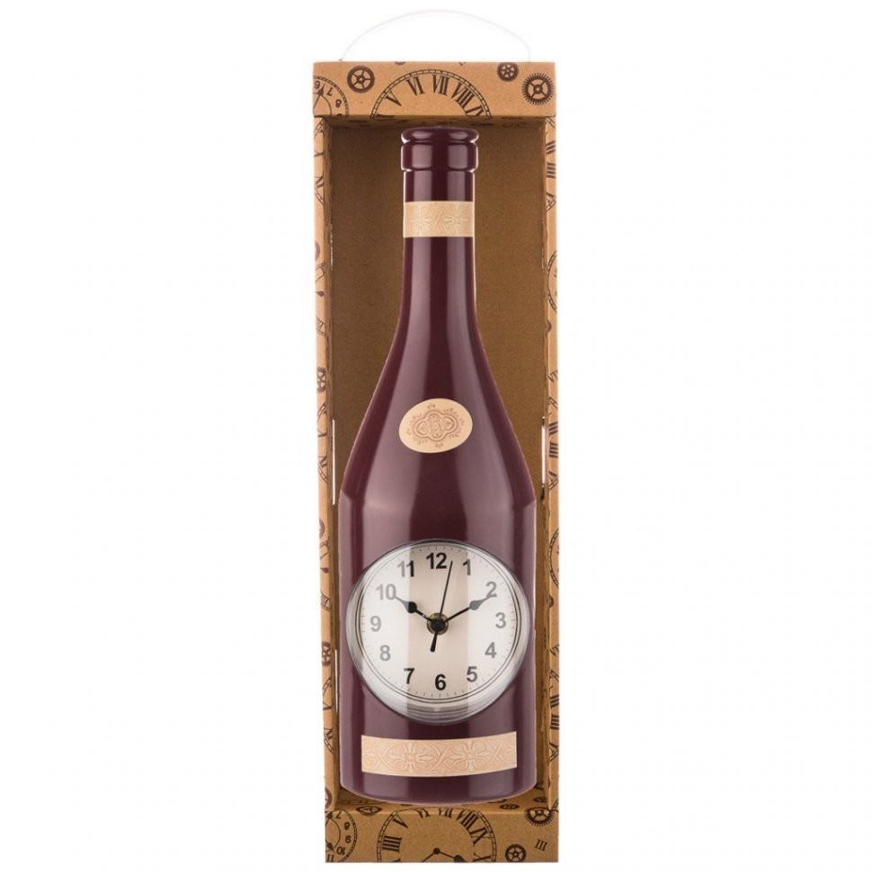 Часы настенные кварцевые "chef kitchen"  41*13*6 см. диаметр циферблата=11 см. цвет:красный Lefard (220-373)