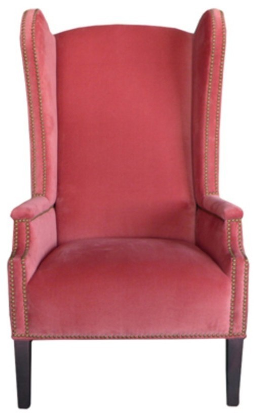 Кресло Самуэль Samuel/Velvet 44, каркас дуб, обивка бельгийский вельвет, pink, ROOMERS FURNITURE