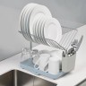 Сушилка для посуды и столовых приборов y-rack, голубая (72985)
