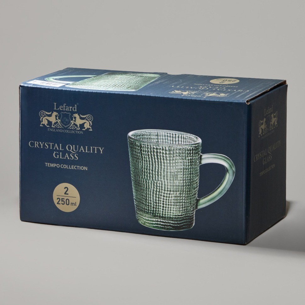 Набор кружек "tempo" green 2 шт./250 мл Lefard (355-387)