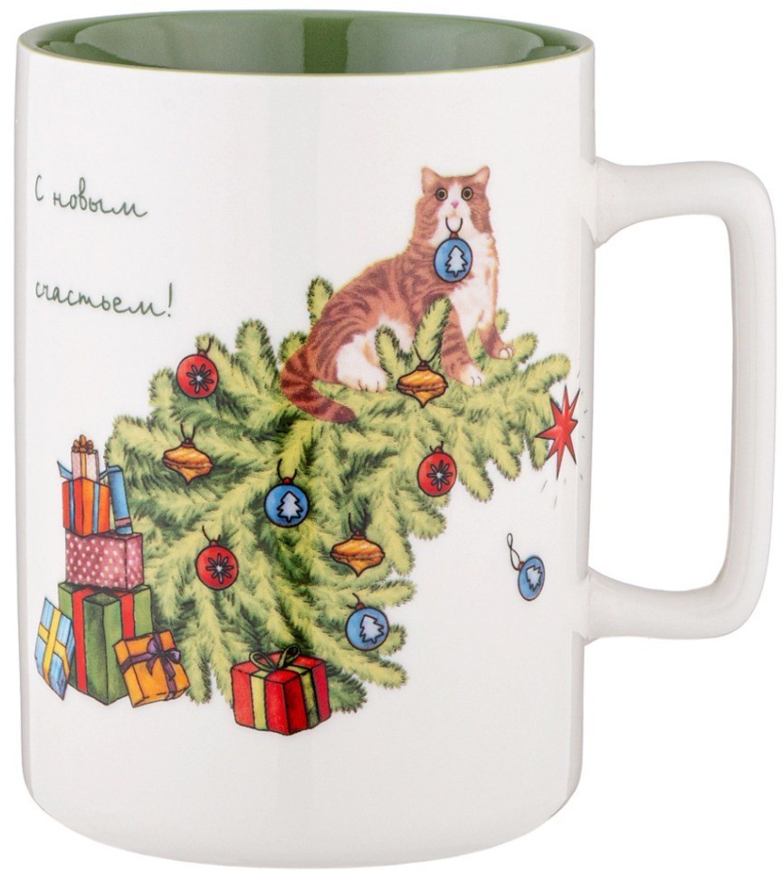 Кружка lefard "с новым счастьем" 400мл (260-995)