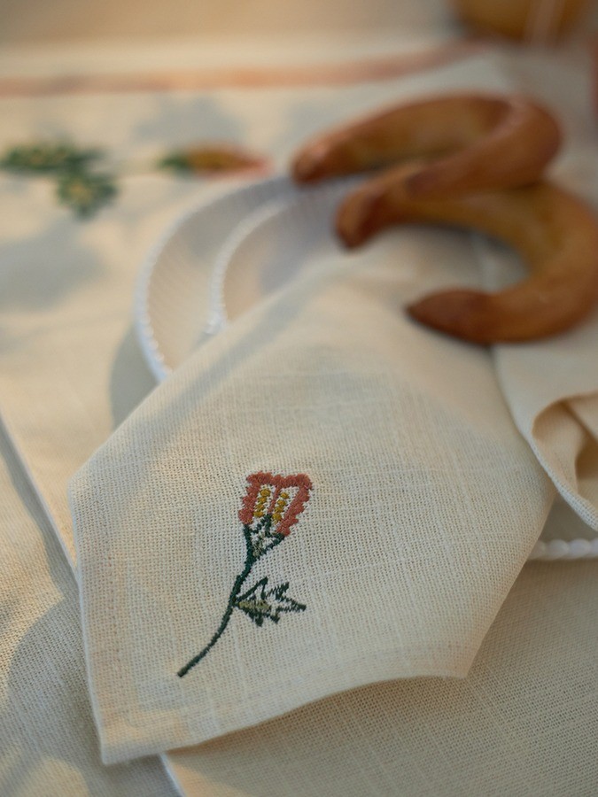 Салфетка сервировочная spring flower из коллекции ethnic, 45х45 см (79029)