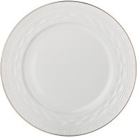 Тарелка диаметр=23 см. с золотой отводкой без упаковки Lefard (359-505)