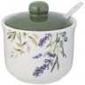 Сахарница с ложкой agness "лаванда" 10*9,5 см 300 мл (358-2161)