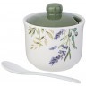 Сахарница с ложкой agness "лаванда" 10*9,5 см 300 мл (358-2161)