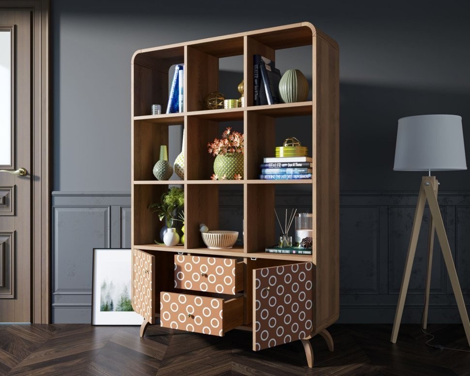 Стеллаж Ellipse принт 3 арт EL13/print_3-ET