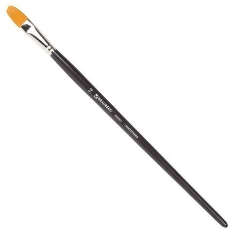 Кисть художественная синтетика жесткая овальная № 14 длинная ручка 200683 (5) (86177)