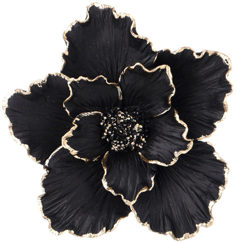 Панно настенное "flower" цвет:черный 21*25,6см Lefard (248-078)