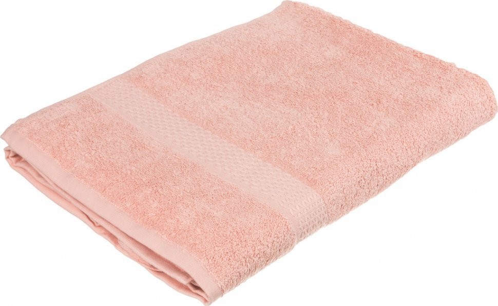 Полотенце с жаккард. б 90*160 см, 100% хлопок, плотность 450 г/м2 цвет пепельно розовый SANTALINO (982-099)