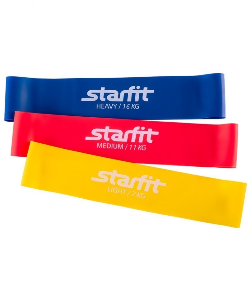 Фитнес-резинки ES-203 латекс, комплект, 3 шт, эспандеры (405616)