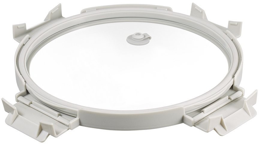 Контейнер для запекания и хранения круглый с крышкой, 1,3 л, светло-серый (75147)