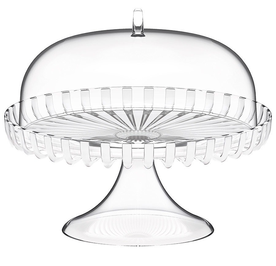 Блюдо для торта с крышкой dolcevita, D31 см, перламутровое (75592)