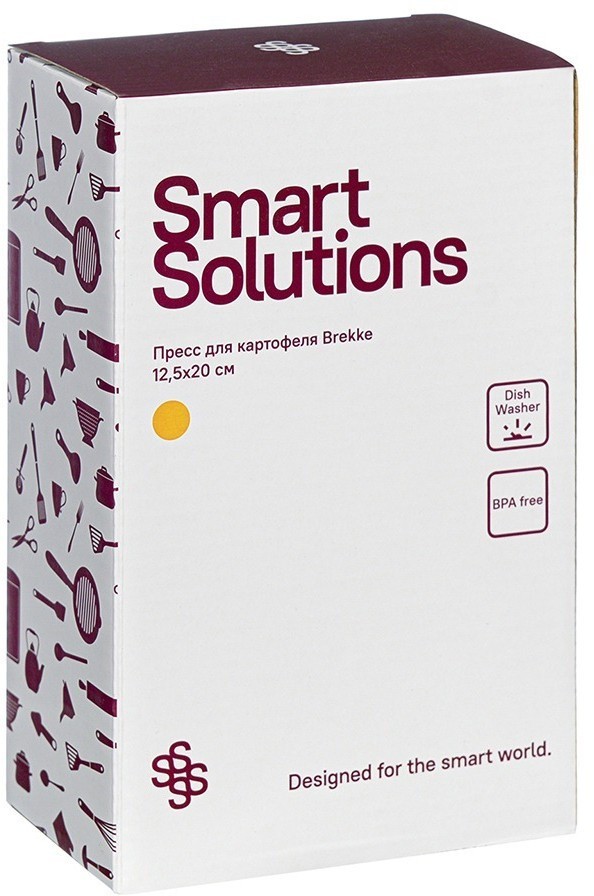 Пресс для картофеля brekke, 12,5х19,5 см (74708)
